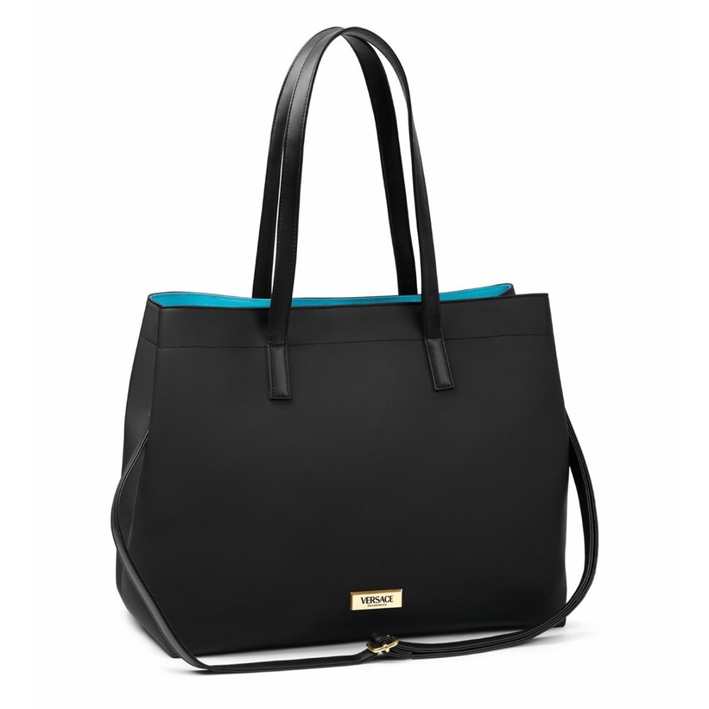 Versace Black and Blue Tote Bag